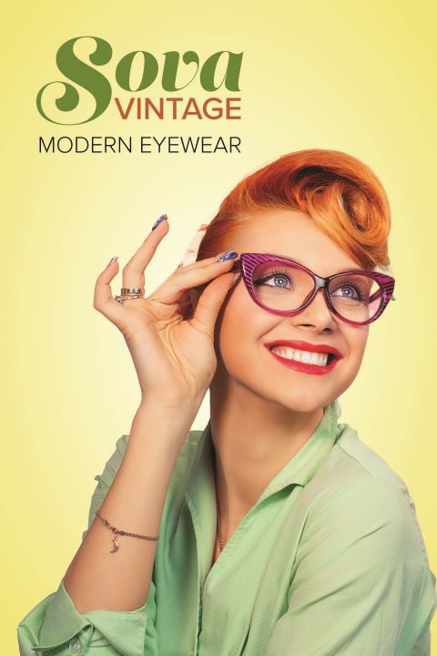 Brochure for mock vintage glasses company