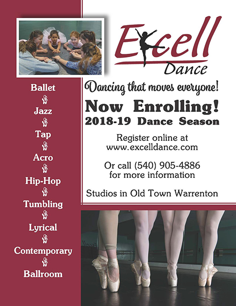 Excell Dance fall classes ad