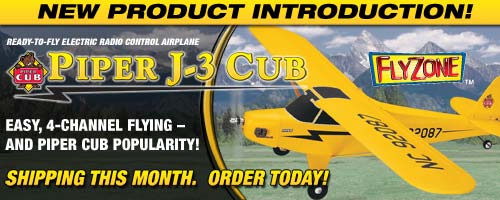 Piper J3 Cub R/C model airplane