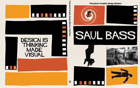 Book cover in the style of Saul Bass